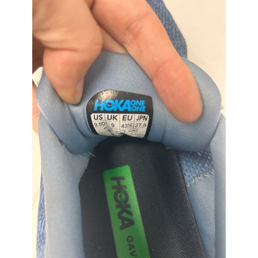 HOKA One One Gaviota Running Shoes Blue Mens Size 9.5 Cushioned - Picture 7 of 9